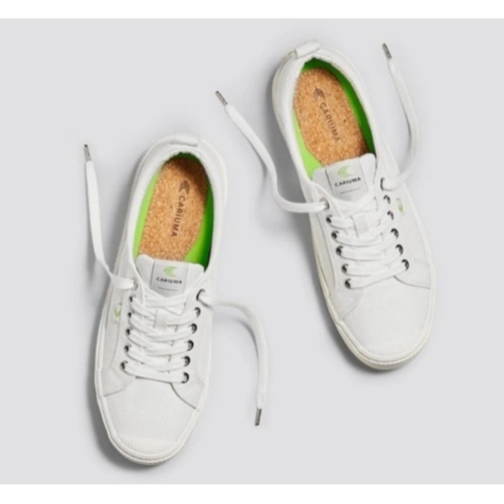 Cariuma OCA Low Canvas UNISEX Sneakers/Shoes Off White Womens 9 Men’s 7.5 NEW - Picture 2 of 10